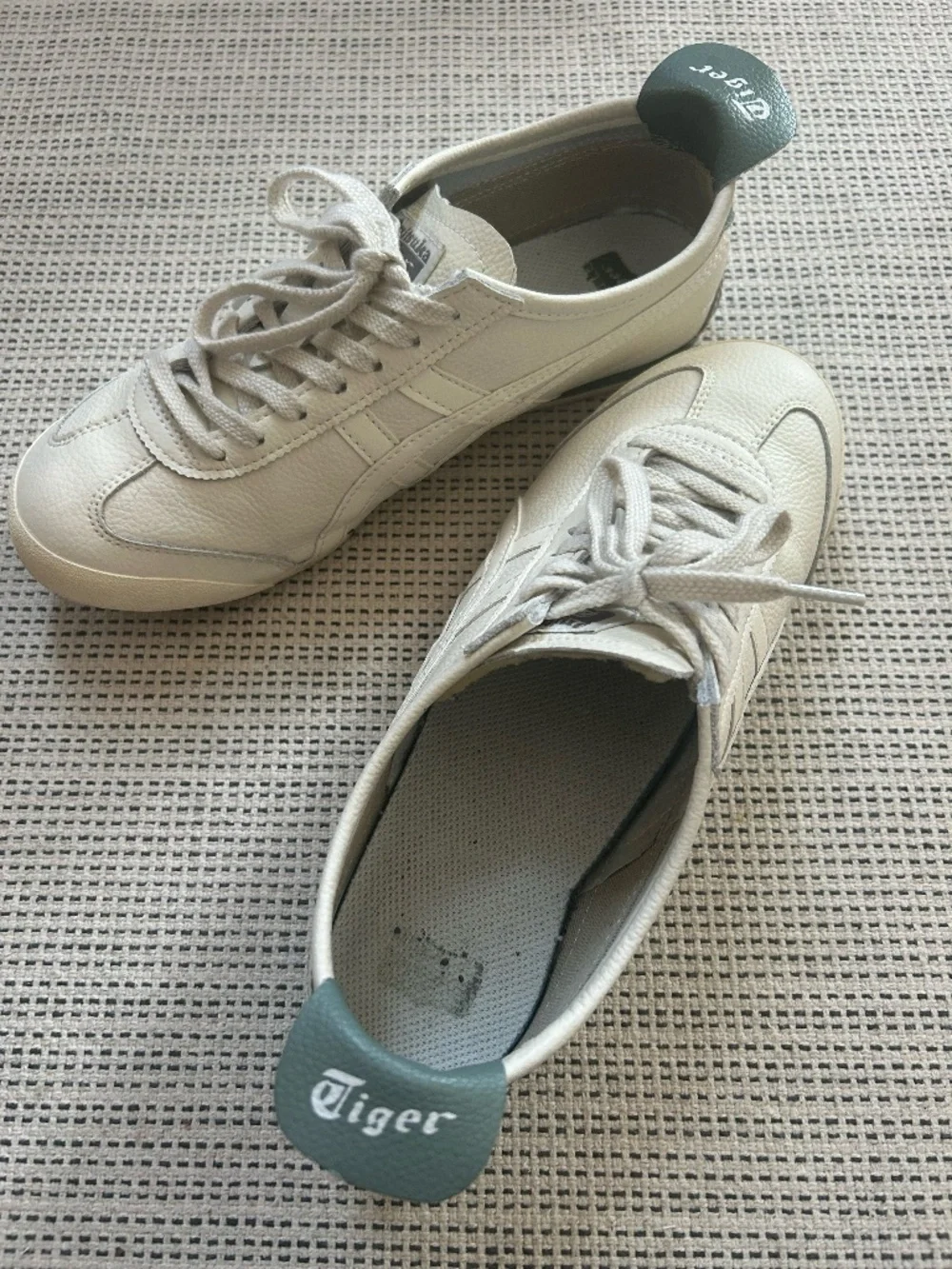 Onitsuka Tiger Mexico 66 Cream Sage Green Sneakers (Mens 7.5)